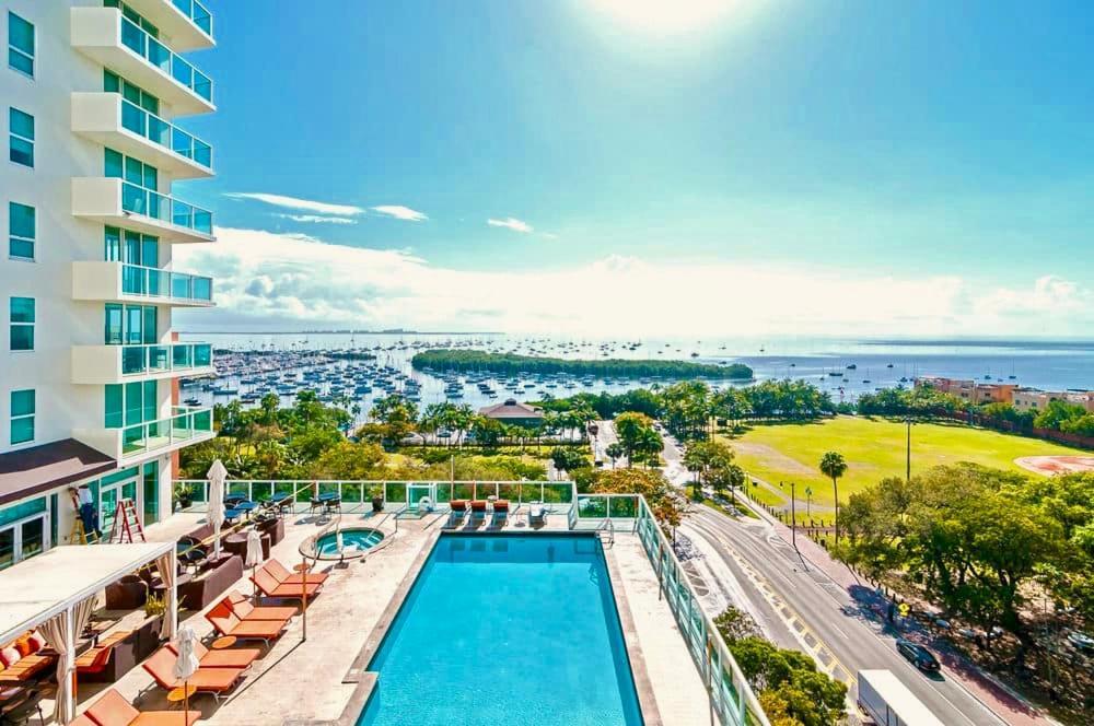 Balcony Ocean View ! Pool - Wifi - Gym - Parking Appartement Miami Buitenkant foto